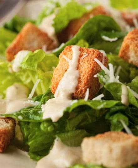 Chicken Caesar salad for a corporate lunch